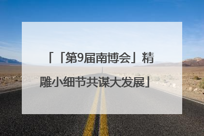 「第9届南博会」精雕小细节共谋大发展