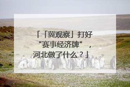 「冀观察」打好“赛事经济牌”，河北做了什么？
