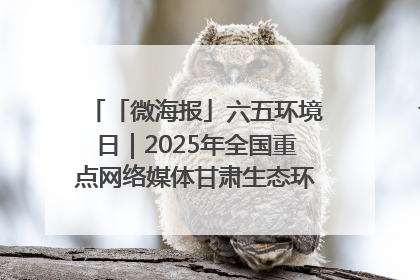 「微海报」六五环境日｜2025年全国重点网络媒体甘肃生态环保行走进兰州新区