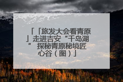 「旅发大会看青原」走进吉安“千岛湖” 探秘青原秘境匠心谷（图）