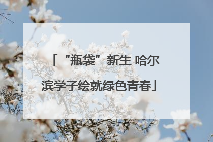 “瓶袋”新生 哈尔滨学子绘就绿色青春