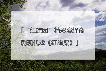 “红旗团”精彩演绎豫剧现代戏《红旗渠》