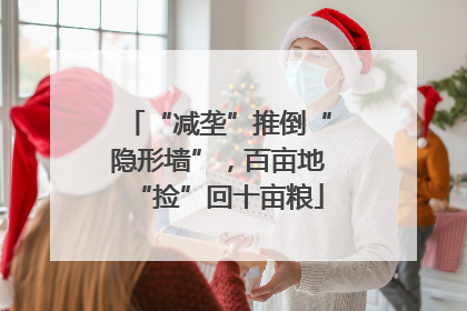 “减垄”推倒“隐形墙”，百亩地“捡”回十亩粮