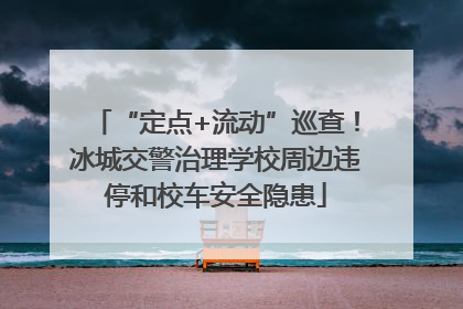 “定点+流动”巡查！冰城交警治理学校周边违停和校车安全隐患