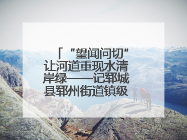 “望闻问切”让河道重现水清岸绿——记郓城县郓州街道镇级河长孟泓辰