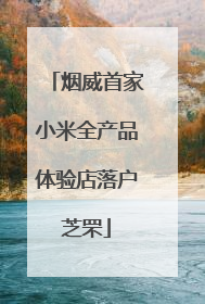 烟威首家小米全产品体验店落户芝罘