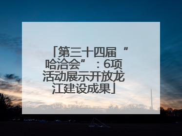 第三十四届“哈洽会”：6项活动展示开放龙江建设成果