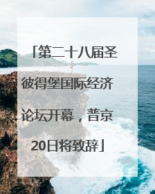 第二十八届圣彼得堡国际经济论坛开幕，普京20日将致辞