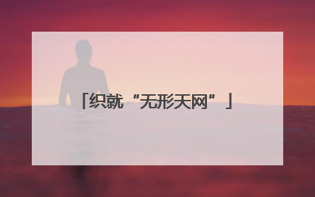 织就“无形天网”