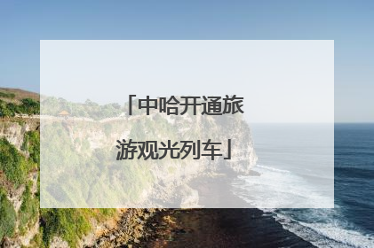 中哈开通旅游观光列车