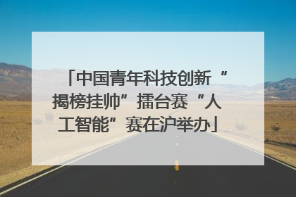 中国青年科技创新“揭榜挂帅”擂台赛“人工智能”赛在沪举办