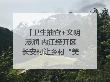 卫生抽查+文明浸润 内江经开区长安村让乡村“美颜”持久在线｜万千气象看四川