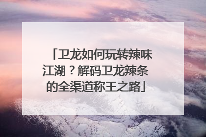卫龙如何玩转辣味江湖？解码卫龙辣条的全渠道称王之路