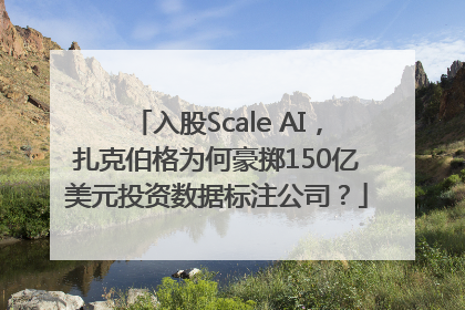 入股Scale AI，扎克伯格为何豪掷150亿美元投资数据标注公司？