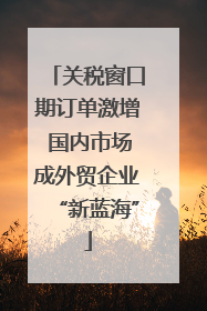关税窗口期订单激增 国内市场成外贸企业“新蓝海”