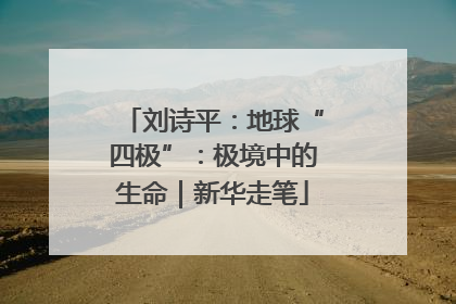 刘诗平：地球“四极”：极境中的生命｜新华走笔