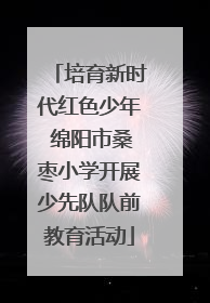 培育新时代红色少年 绵阳市桑枣小学开展少先队队前教育活动