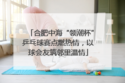 合肥中海“领潮杯”乒乓球赛点燃热情，以球会友筑邻里温情