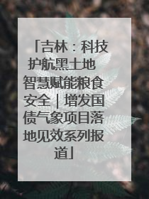 吉林：科技护航黑土地 智慧赋能粮食安全｜增发国债气象项目落地见效系列报道