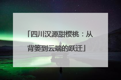四川汉源甜樱桃：从背篓到云端的跃迁