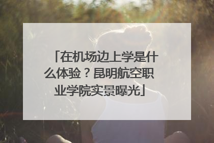 在机场边上学是什么体验？昆明航空职业学院实景曝光