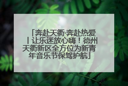 奔赴天衢·奔赴热爱丨让乐迷放心嗨！德州天衢新区全方位为新青年音乐节保驾护航