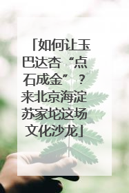 如何让玉巴达杏“点石成金”？来北京海淀苏家坨这场文化沙龙