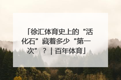 徐汇体育史上的“活化石”藏着多少“第一次”？｜百年体育