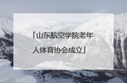 山东航空学院老年人体育协会成立