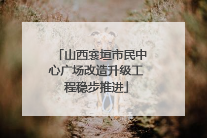 山西襄垣市民中心广场改造升级工程稳步推进