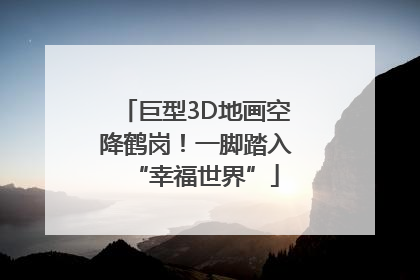 巨型3D地画空降鹤岗！一脚踏入“幸福世界”