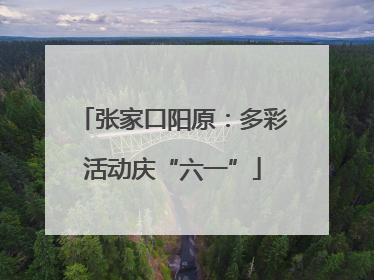 张家口阳原：多彩活动庆“六一”