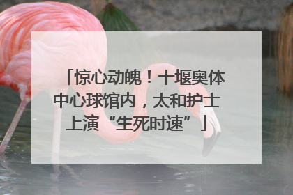 惊心动魄！十堰奥体中心球馆内，太和护士上演“生死时速”