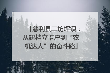 慈利县二坊坪镇：从建档立卡户到“农机达人”的奋斗路
