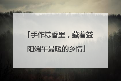 手作粽香里，藏着益阳端午最暖的乡情
