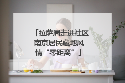 拉萨周走进社区 南京居民藏地风情“零距离”