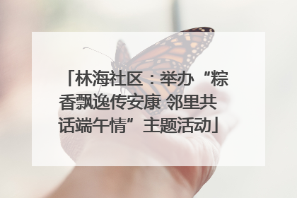 林海社区：举办“粽香飘逸传安康 邻里共话端午情”主题活动