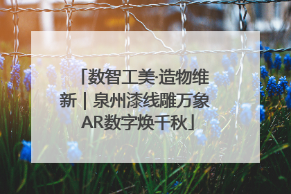 数智工美·造物维新｜泉州漆线雕万象 AR数字焕千秋