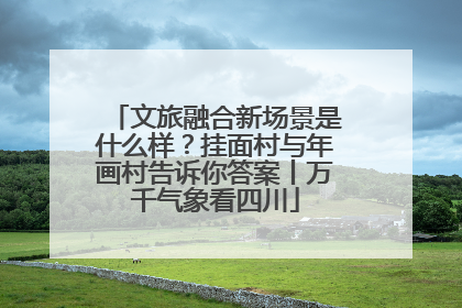 文旅融合新场景是什么样？挂面村与年画村告诉你答案丨万千气象看四川