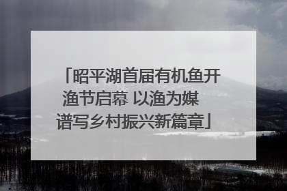 昭平湖首届有机鱼开渔节启幕 以渔为媒 谱写乡村振兴新篇章