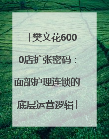 樊文花6000店扩张密码：面部护理连锁的底层运营逻辑