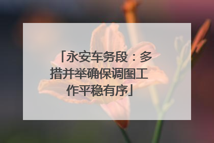 永安车务段：多措并举确保调图工作平稳有序