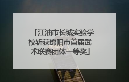 江油市长城实验学校斩获绵阳市首届武术联赛团体一等奖
