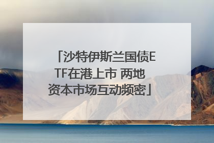 沙特伊斯兰国债ETF在港上市 两地资本市场互动频密