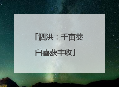 泗洪：千亩茭白喜获丰收