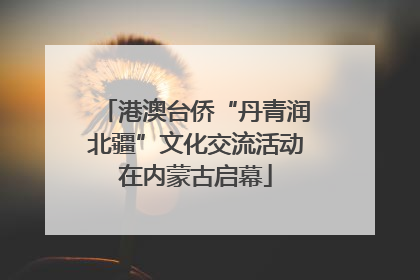 港澳台侨“丹青润北疆”文化交流活动在内蒙古启幕