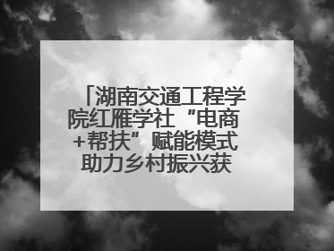 湖南交通工程学院红雁学社“电商+帮扶”赋能模式 助力乡村振兴获帮扶乡镇好评
