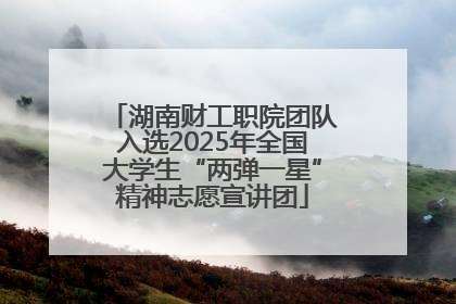 湖南财工职院团队入选2025年全国大学生“两弹一星”精神志愿宣讲团