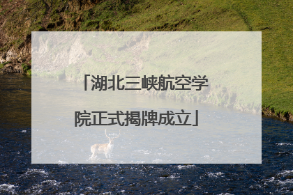 湖北三峡航空学院正式揭牌成立