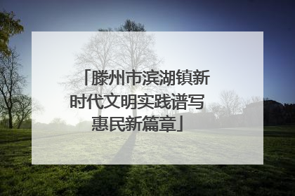 滕州市滨湖镇新时代文明实践谱写惠民新篇章